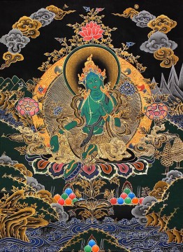 Buddhist Painting - Tibet Tibetan Thangka Tangkas Buddha Buddhism